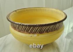 Stephen POLCHERT Vintage Studio Pottery DECORATED BOWL MCM Natzler/Grotell Era
