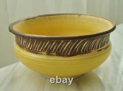 Stephen POLCHERT Vintage Studio Pottery DECORATED BOWL MCM Natzler/Grotell Era