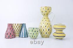Stig Lindberg Pottery Yellow Vase Faience Gustavsberg Studio Mid 20th Century