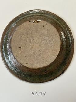 Studio Art Pottery Charger MCM Abstract Geometric Plate By Ham 1957 Vintage 9