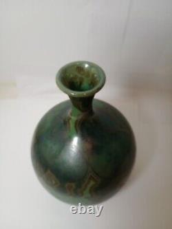 Studio Art Pottery Vase Signed Meek Crystalline Glaze Hawaii Rare