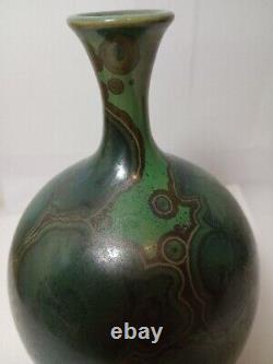 Studio Art Pottery Vase Signed Meek Crystalline Glaze Hawaii Rare