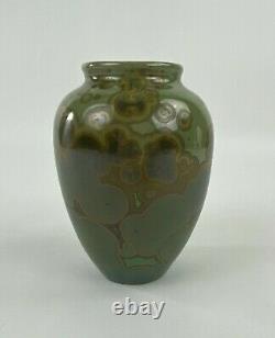 Studio Art Pottery Vase Signed Troy Meek 1996 Crystalline Glaze Hawaii Rare
