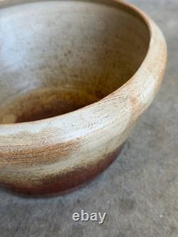 Studio Ceramic Light Brown Gradient Bowl 1960s Mid-Century Modern
