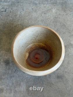 Studio Ceramic Light Brown Gradient Bowl 1960s Mid-Century Modern