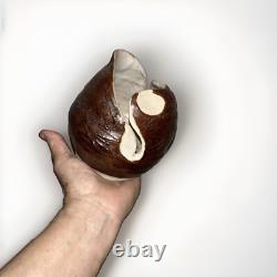 Studio Ceramic Vase Signed Midcentury abstract Case vintage pottery