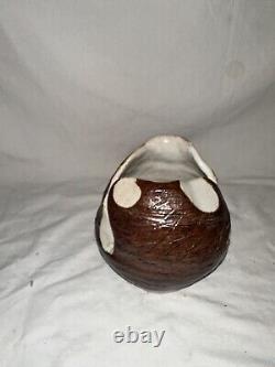 Studio Ceramic Vase Signed Midcentury abstract Case vintage pottery