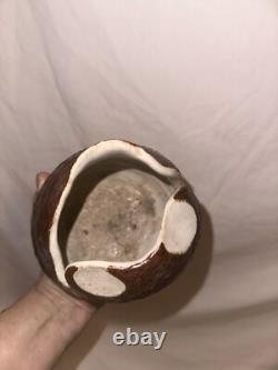 Studio Ceramic Vase Signed Midcentury abstract Case vintage pottery