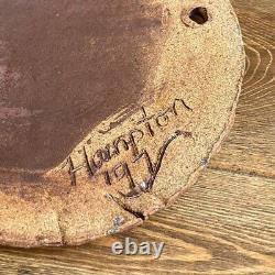 Studio Pottery Clay Face Mask Wall Art Handmade Vintage 1997 Signed Hampton 10