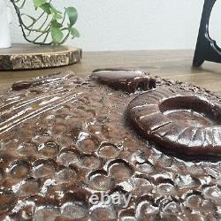 Studio Pottery Clay Face Mask Wall Art Handmade Vintage 1997 Signed Hampton 10