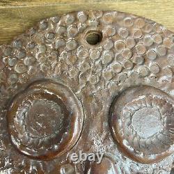 Studio Pottery Clay Face Mask Wall Art Handmade Vintage 1997 Signed Hampton 10