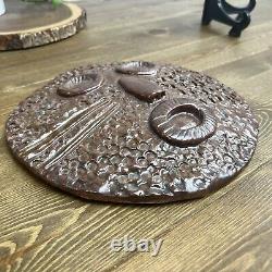 Studio Pottery Clay Face Mask Wall Art Handmade Vintage 1997 Signed Hampton 10