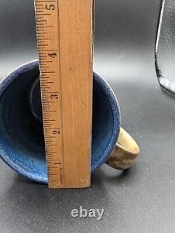 Studio Pottery Mug William Bill Creitz Iris VTG MCM Portland Oregon