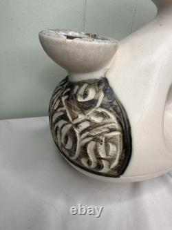 Studio Pottery Pitcher Vase 10x7
