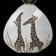 Studio Pottery Table Lamp Giraffe Vintage Ray Tami Bier Charleviox MI Nusery