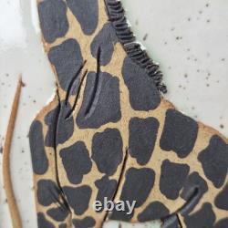 Studio Pottery Table Lamp Giraffe Vintage Ray Tami Bier Charleviox MI Nusery