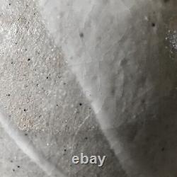 Studio Pottery Vase Signed Vintage Brown And Cream Jug Mid Century Floral Heavy