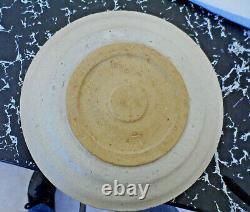 Studio Pottery, Vintage Derek Emms, Plate 8 Ins Dia. 1983. Rare Very Good