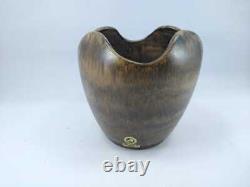 Studio Pottery vase signed Goren Loneberg Keramik Sweden 1970