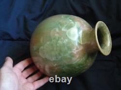 Stunning Vintage Studio Pottery Porcelain CRYSTALLINE Star Burst Vase
