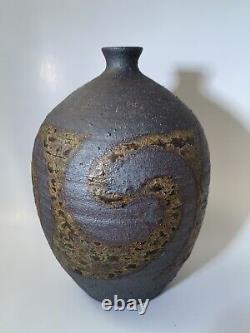 Stunning Vintage Sturgeon River Pottery Vase. Unique 1 Of A Kind. Signed SRP