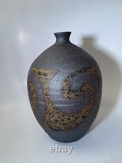 Stunning Vintage Sturgeon River Pottery Vase. Unique 1 Of A Kind. Signed SRP