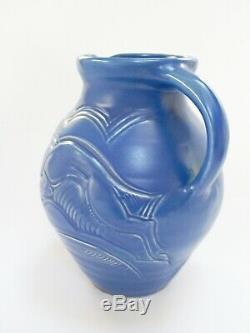 Stylish Vintage Susie Cooper Art Deco Blue Ram & Deer Studio 8.5 Jug/pitcher