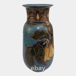 Sunstone Studio Vintage Art Pottery Yellow Floral Motif Vase Eleanor Murphey