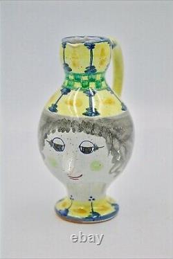 Superb Vintage 74 Studio pottery Bjorn Wiinblad Women figure Jug Pitcher Perfect