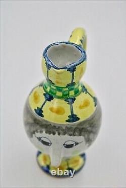 Superb Vintage 74 Studio pottery Bjorn Wiinblad Women figure Jug Pitcher Perfect