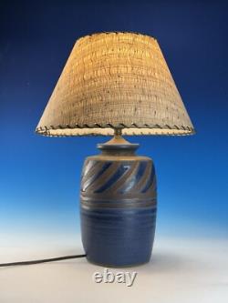 Superb Vintage Studio Pottery Table Lamp Mid Century Modern MAYHER Stoneware