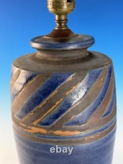 Superb Vintage Studio Pottery Table Lamp Mid Century Modern MAYHER Stoneware