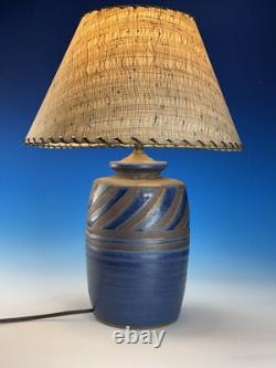 Superb Vintage Studio Pottery Table Lamp Mid Century Modern MAYHER Stoneware