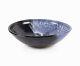 Sylvia Kirby Ceramic Bowl Studio Pottery Vintage Large Abstract Purple Black