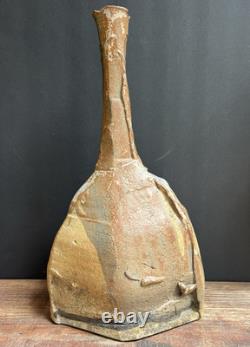 TOMAS COLLINS studio ceramic vase 15 tall. Signed 2001