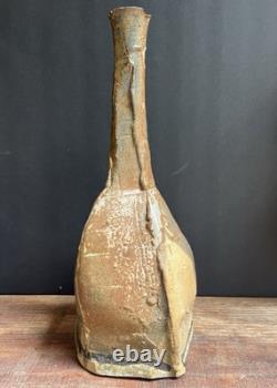 TOMAS COLLINS studio ceramic vase 15 tall. Signed 2001