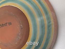 TS Post Pottery Serving, Centerpiece Bowl 12 Inches Vintage 1989