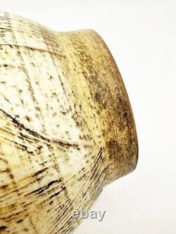 T & S Harlander Studio Art Pottery Vase Etched Four Women Design Vintage Canada