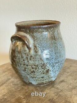 Tanghetti Vintage 1976 North Carolina Art Studio Pottery Small Urn Crock