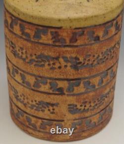 Thomas Shafer Textured Art Studio Pottery Vase Bottle 8 Signed Vintage Rare