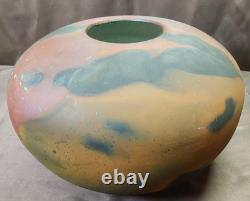 Tony Evans Large Raku Ceramic Studio Art Pottery Vase #768 Vintage