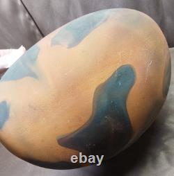 Tony Evans Large Raku Ceramic Studio Art Pottery Vase #768 Vintage