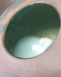 Tony Evans Large Raku Ceramic Studio Art Pottery Vase #768 Vintage