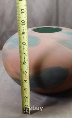 Tony Evans Large Raku Ceramic Studio Art Pottery Vase #768 Vintage