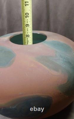 Tony Evans Large Raku Ceramic Studio Art Pottery Vase #768 Vintage