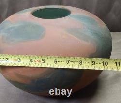Tony Evans Large Raku Ceramic Studio Art Pottery Vase #768 Vintage