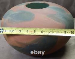 Tony Evans Large Raku Ceramic Studio Art Pottery Vase #768 Vintage