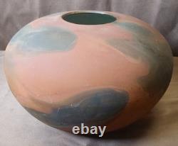 Tony Evans Large Raku Ceramic Studio Art Pottery Vase #768 Vintage