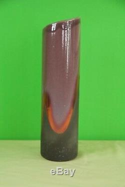 Tony Evans Raku 22 California Pottery Asymmetrical Studio Vase VINTAGE Signed