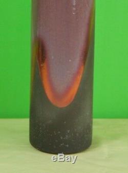 Tony Evans Raku 22 California Pottery Asymmetrical Studio Vase VINTAGE Signed